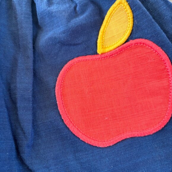 Cat & Jack Apple Appliqué Pinafore Dress Size 18M - Picture 3 of 5